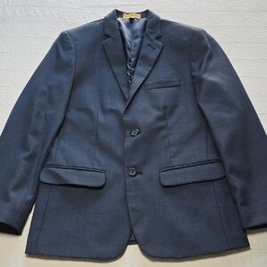 Boys Classic Navy Blue Blazer | Formal Suit Jacket | Sport Coat Size 14